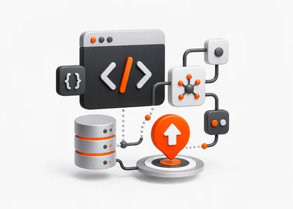 egyedi webfejlesztés programkód a képernyőn